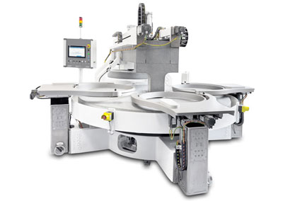 Continuous grinding and polishing machines
